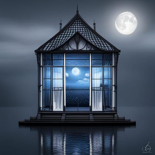 shabby chic glass architecture glass house on the water at m...