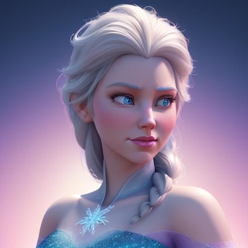 disney elsa - AI Generated Artwork - NightCafe Creator