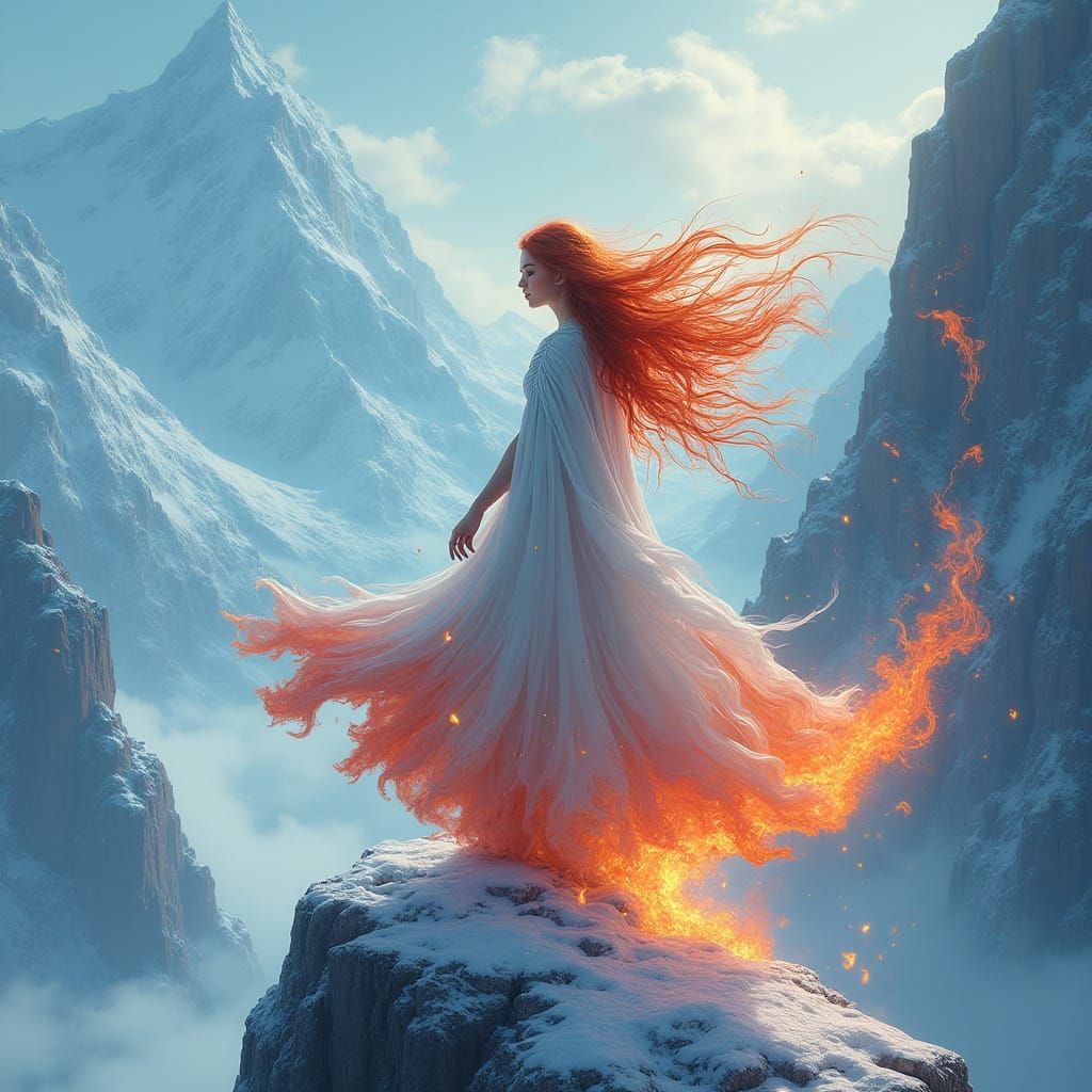Goddess of ice and fire  by @Lola75