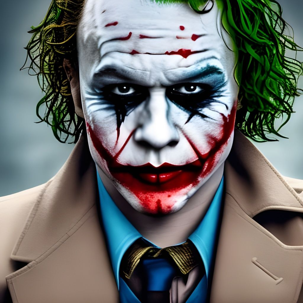 Heath Ledger, the best Joker - AI Generated Artwork - NightCafe Creator