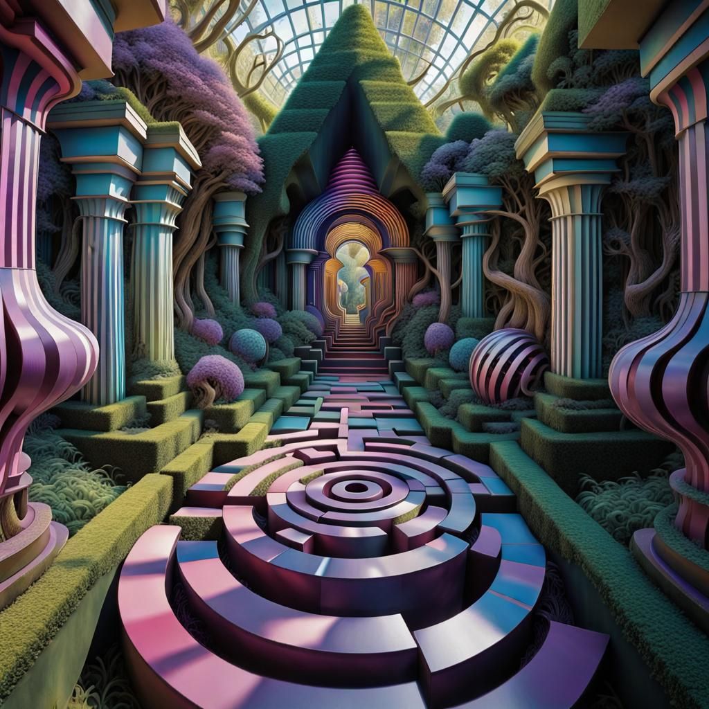 Alice through the Looking Glass AI Generated Artwork NightCafe Creator