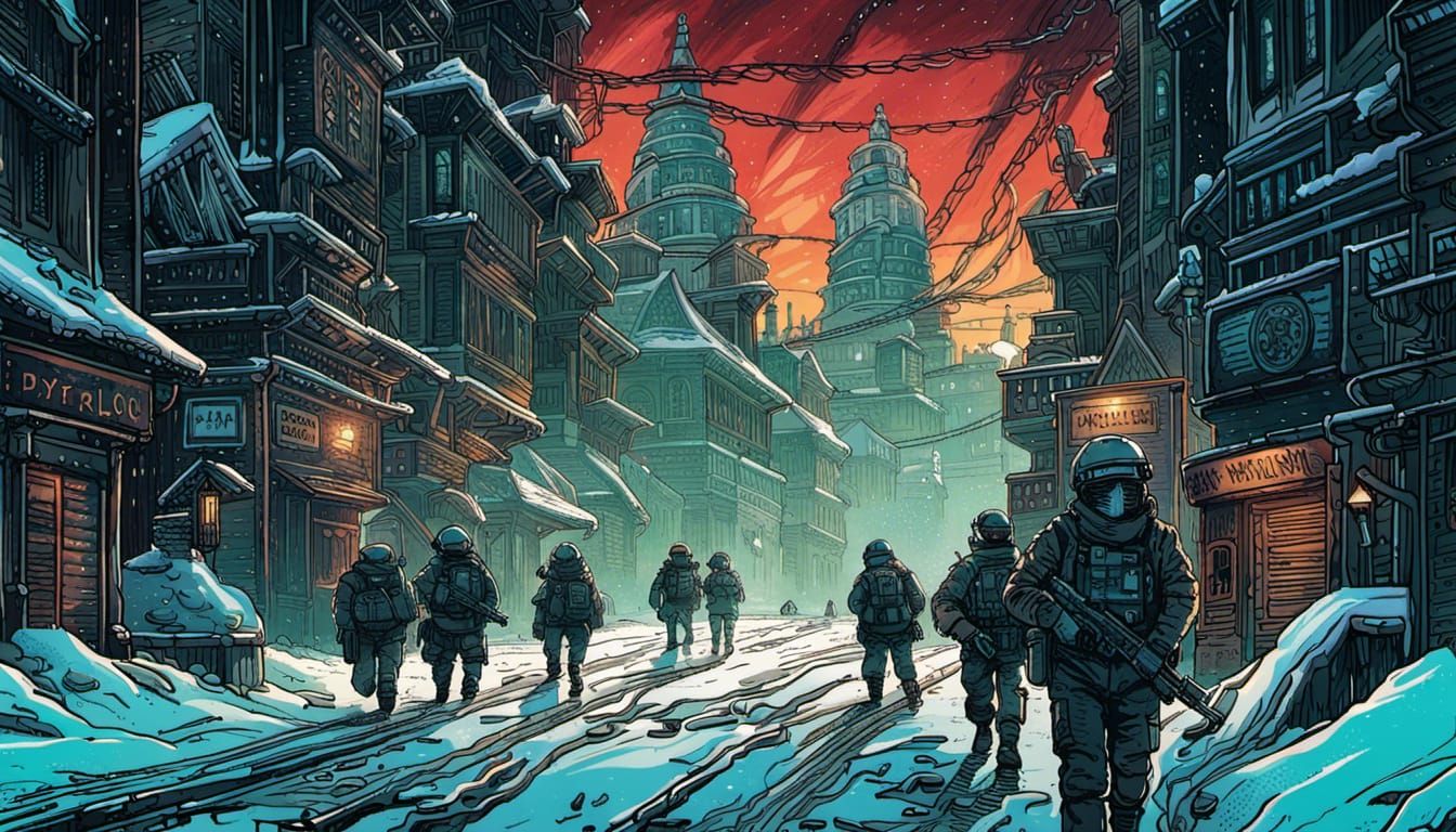 "Pandemic, lockdown, homebound" dystopian military police pa...
