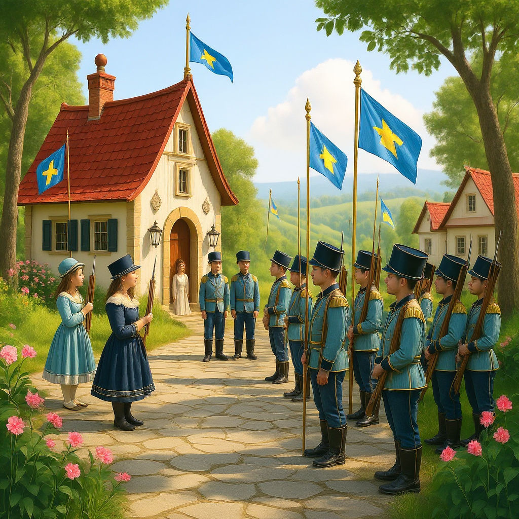 micronation with protective ceremonial defense force