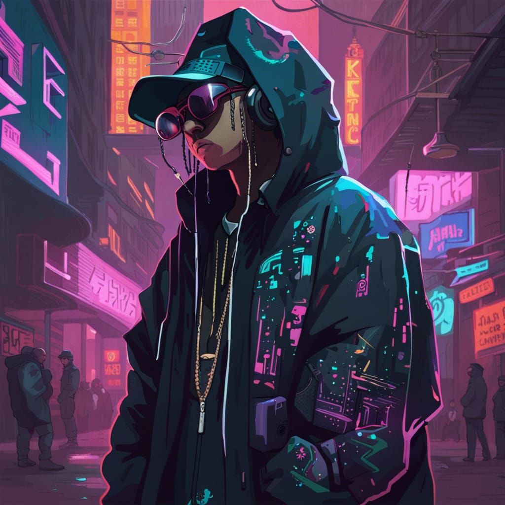Cyber rapper - AI Generated Artwork - NightCafe Creator