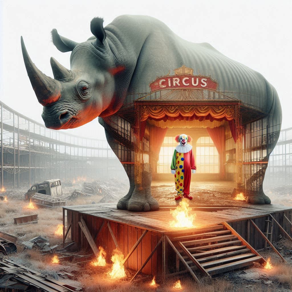 “Dream of Rhino-Clown” (13)