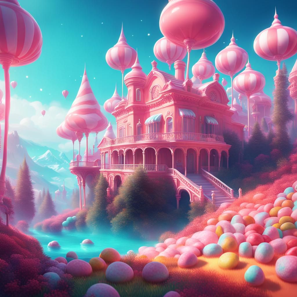 Candy Wonderland Ai Generated Artwork Nightcafe Creator