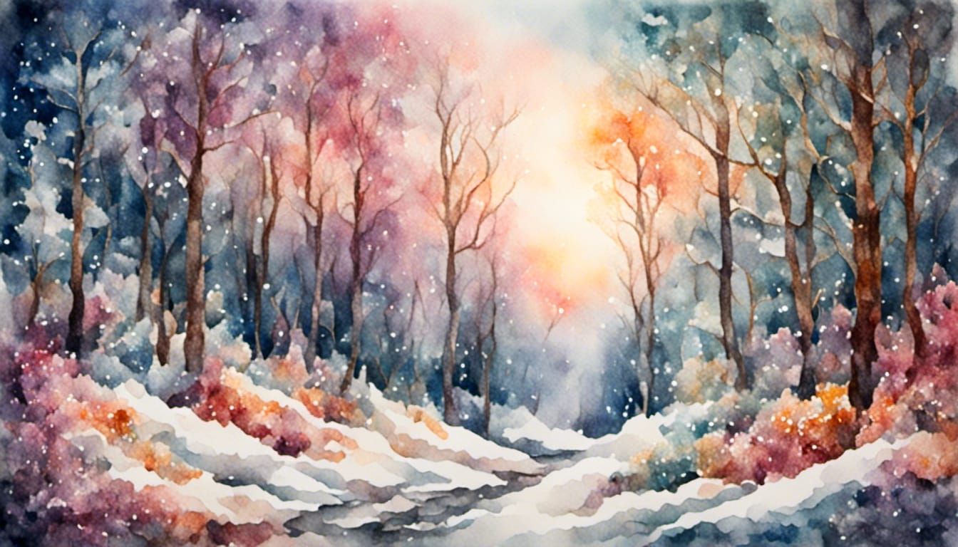 Winter Forest Sunrise