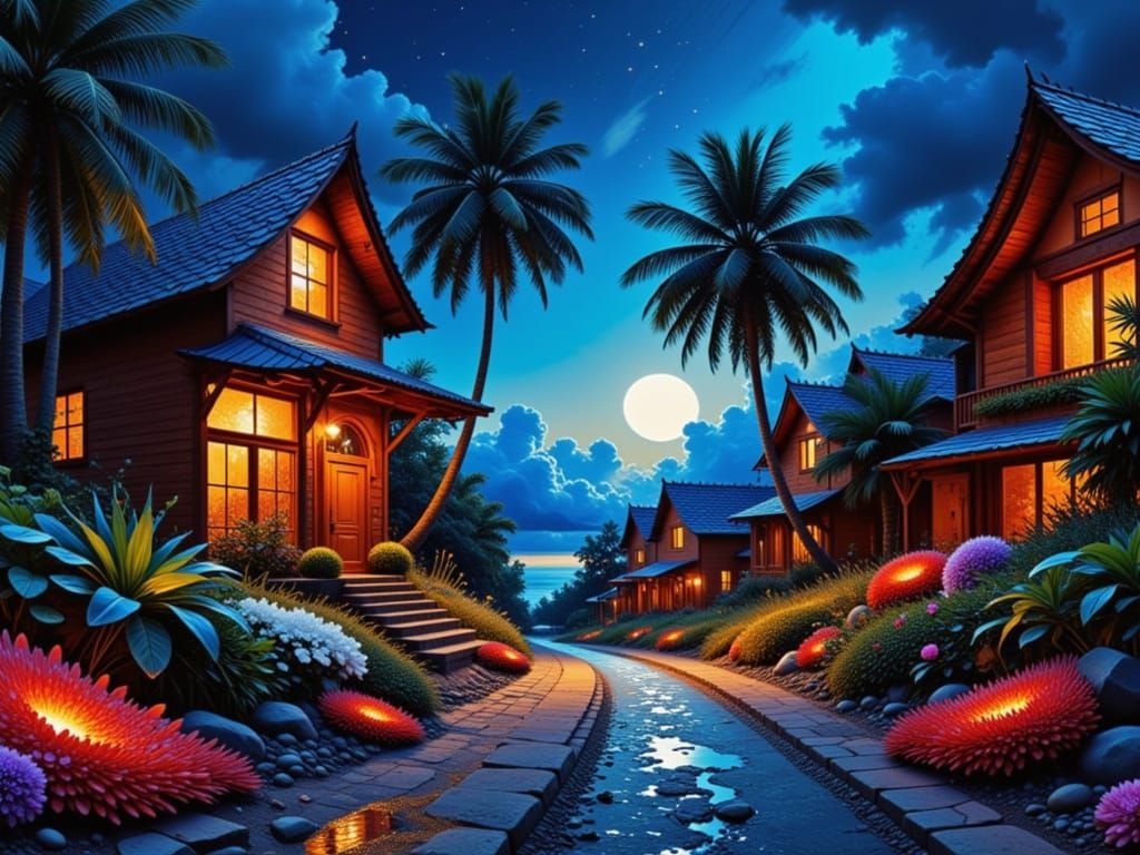 {<lora:SOS LADIES NIGHT:1.0>
ULTRA INTENSE GLOWING-TRANSMOGRIFY-ULTRA-VISIBLE-VISUALIZED-OVERSIZED-COCONUT-PALMTREE-COTTAGE-DRIVE-IN-DINER c...