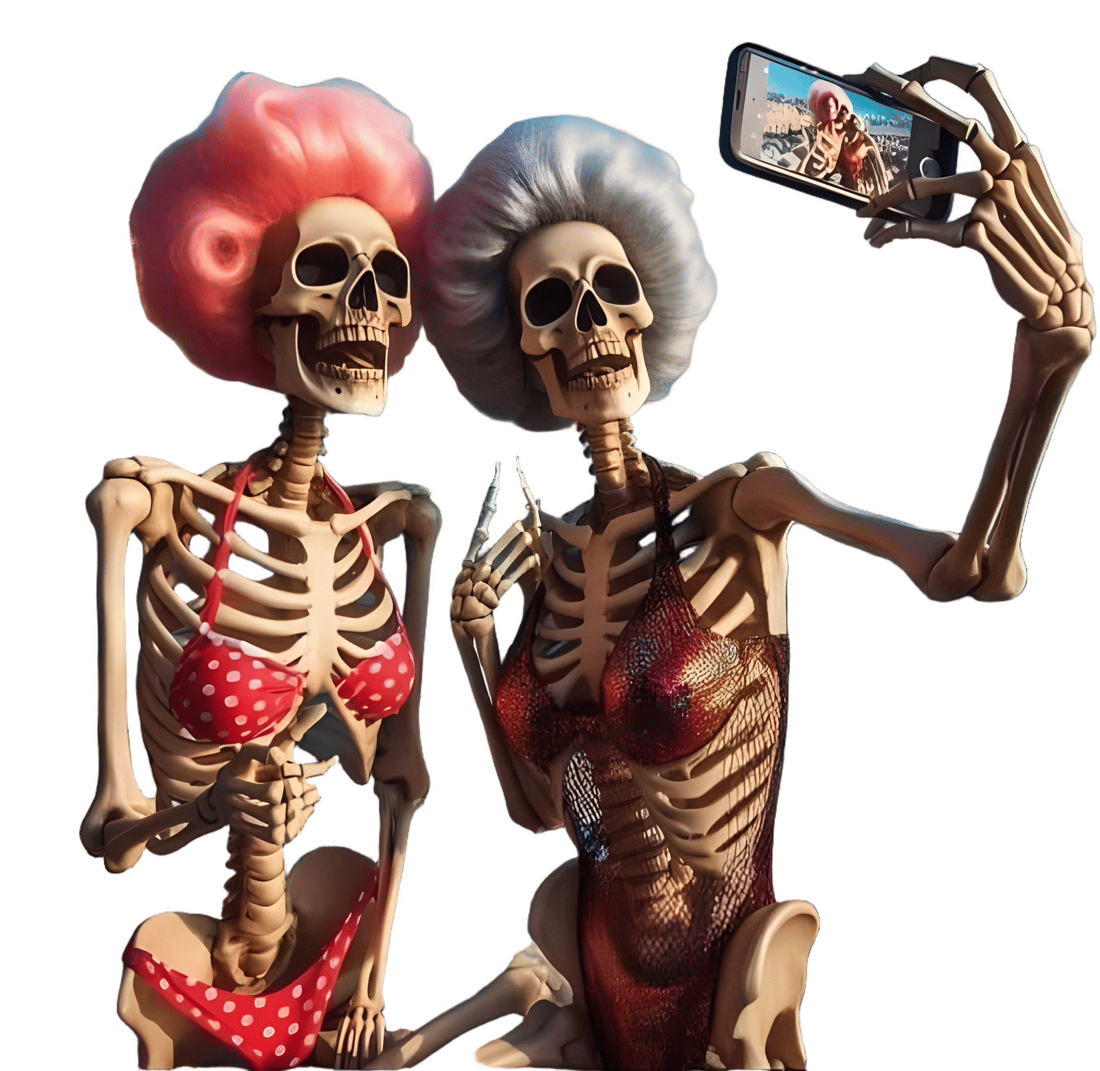 Beach skeletons