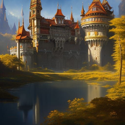 Medieval Castle  by @AhriAnni