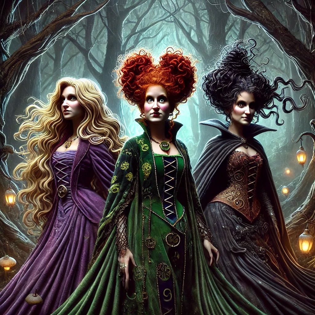 Hocus pocus, Winnie,Sarah, Mary