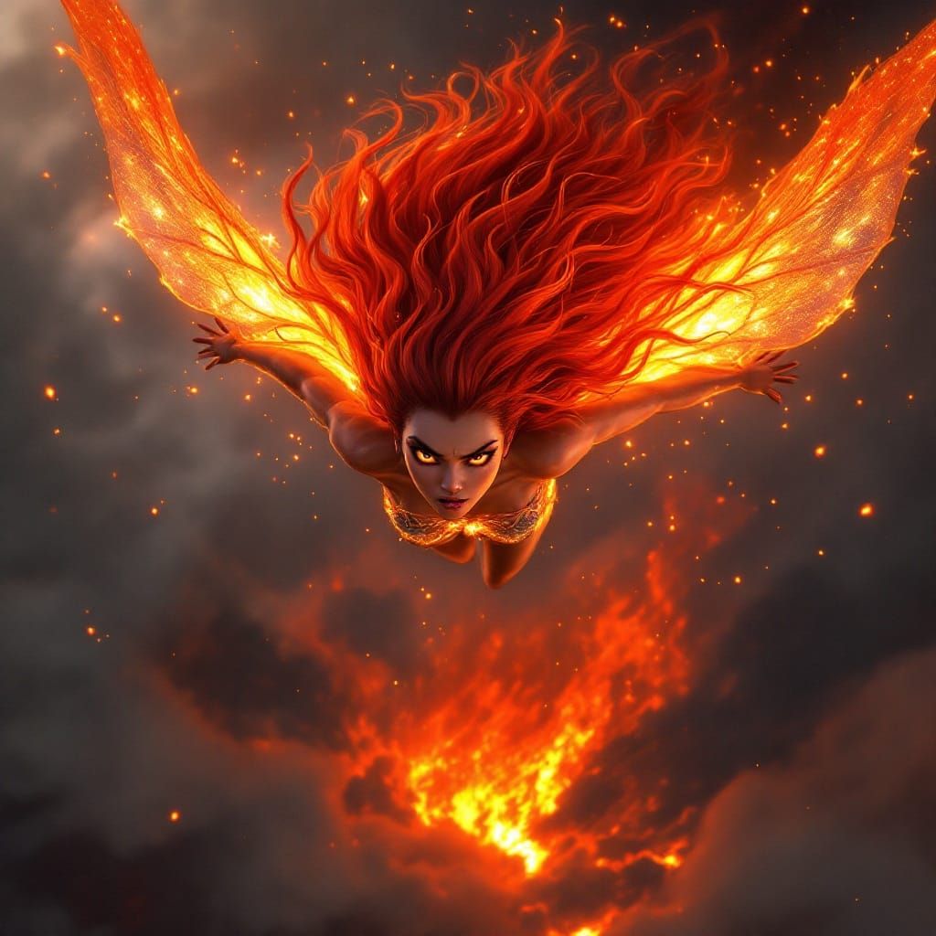 Volcanic Fairy  by @Sandi