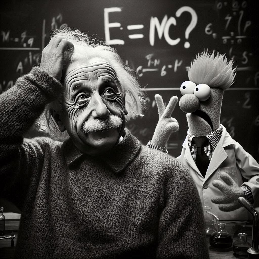 Beaker Helps Einstein with Relativity