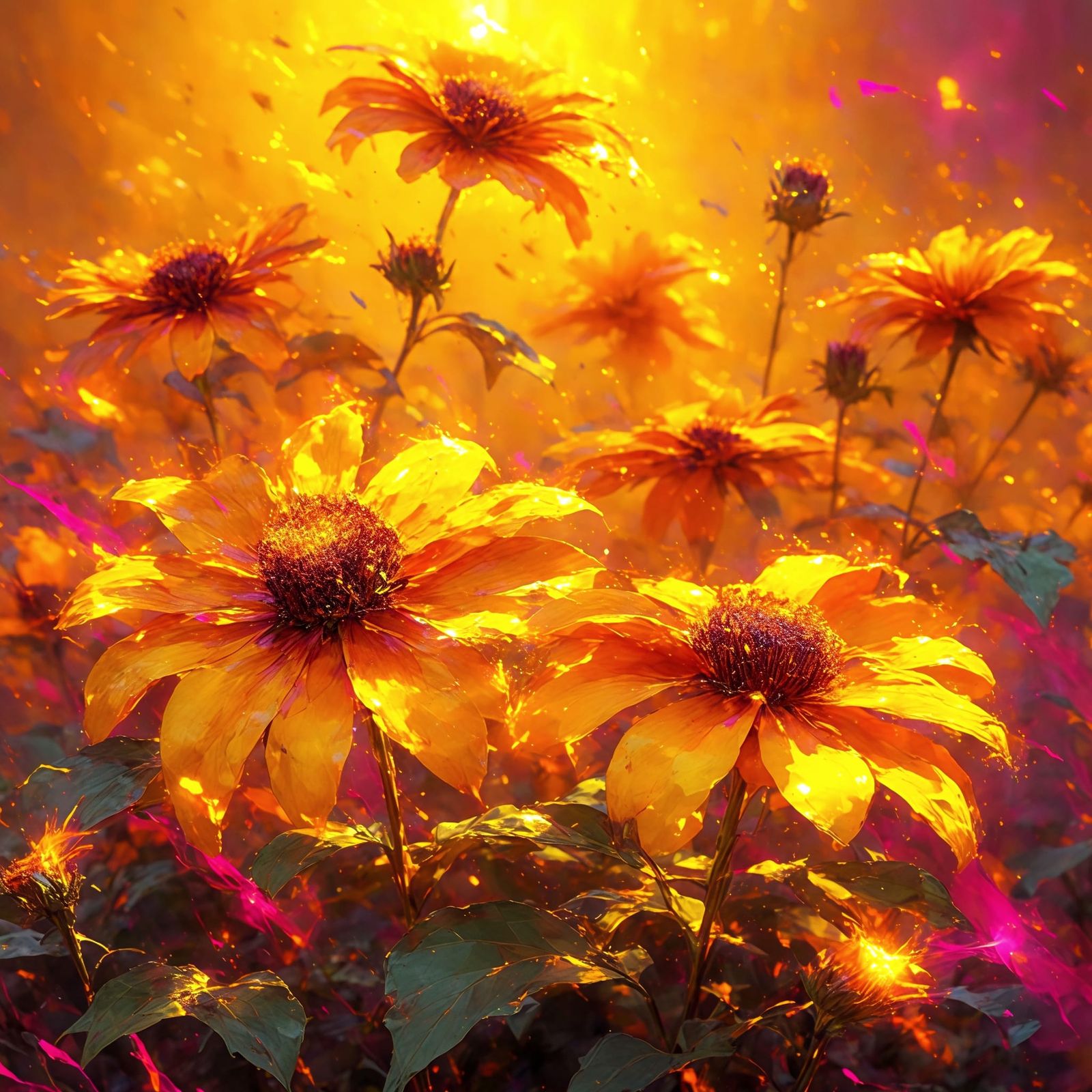 Fun with SD3.5 - Flowers!