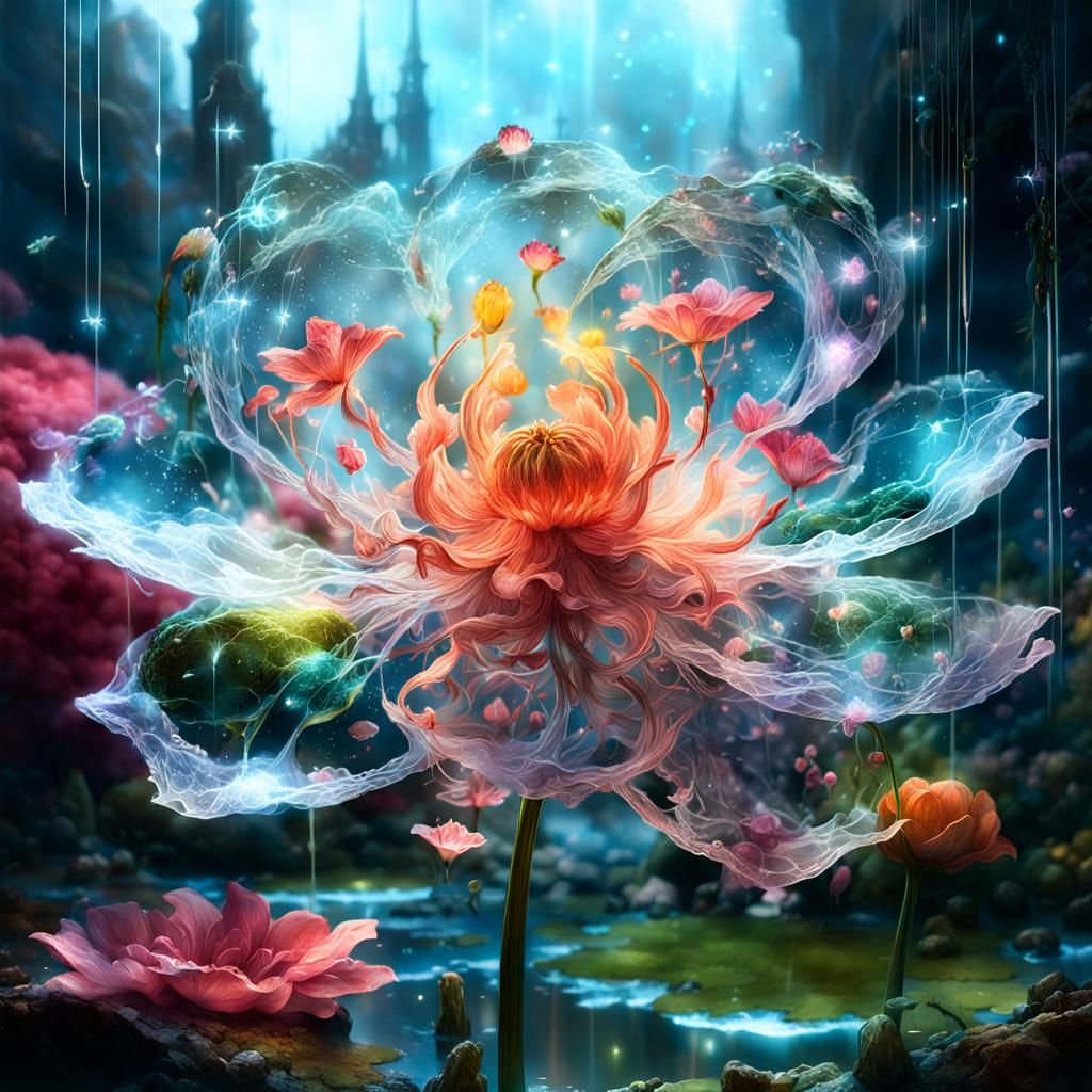 Magical Flower   by @Superbear