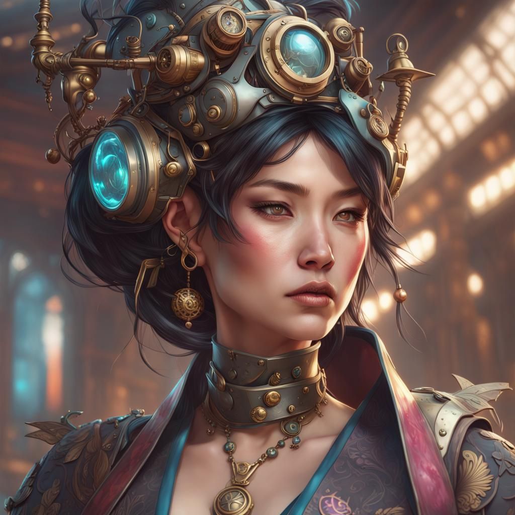 Asian steam punk princess  by @Tabitha
