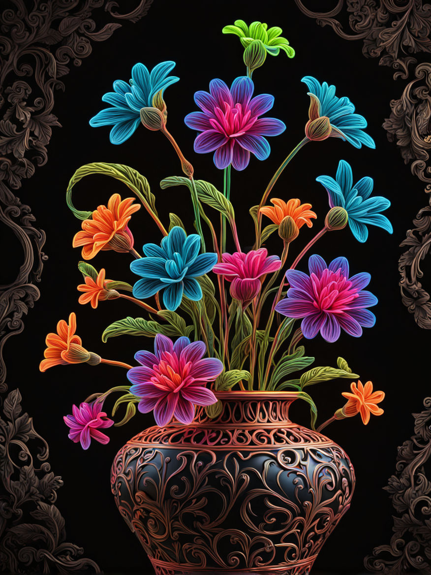 Fluorescent vase