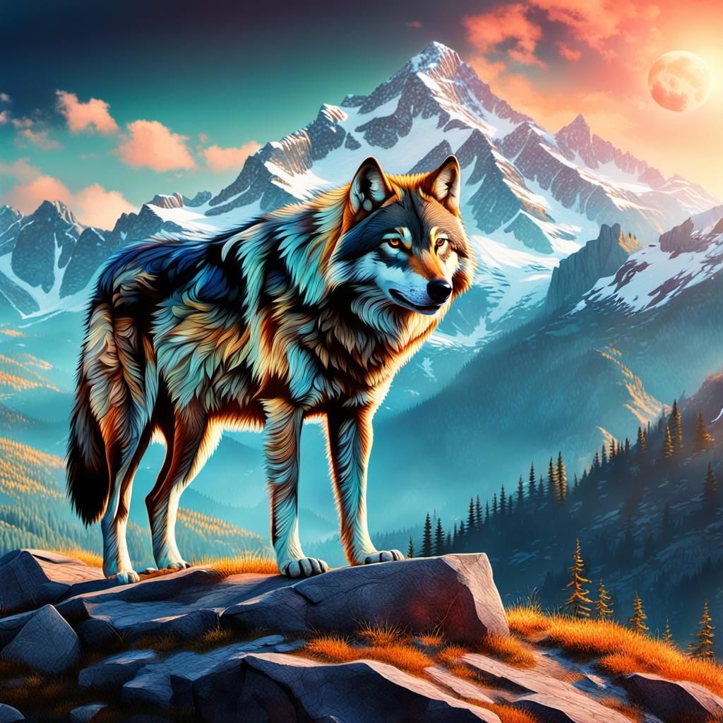 A majestic Wolf  by @Gaby