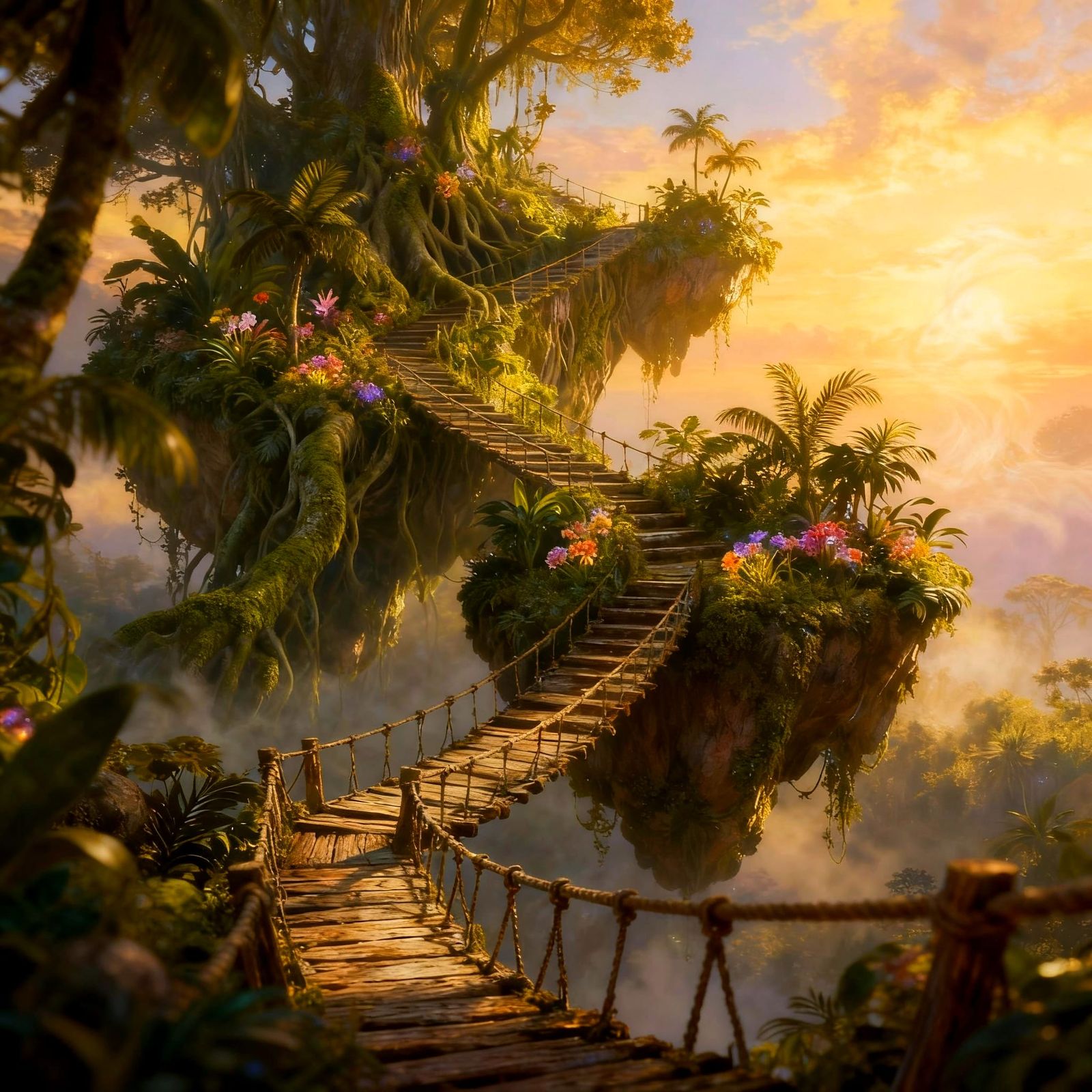 Levitating jungle   by @Andrachiel