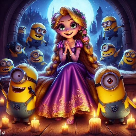 Rapunzel & Her Minions Dark Disney