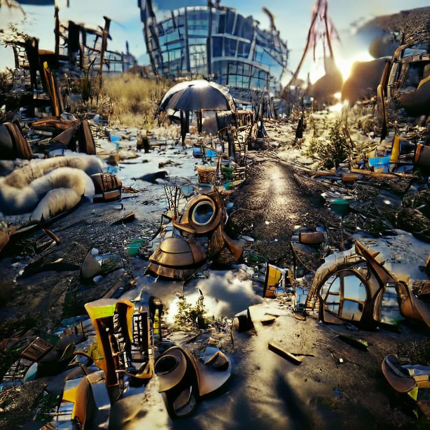Post-apocalyptic wonderland by unreal engine