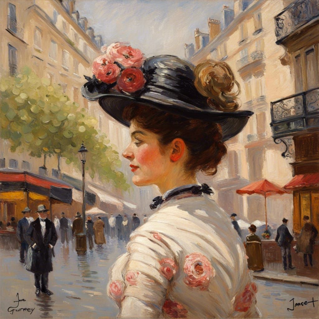 A woman in paris  by @BUBLINKO 