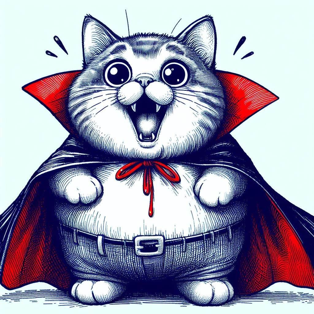 Aspiring Vampire Kitten