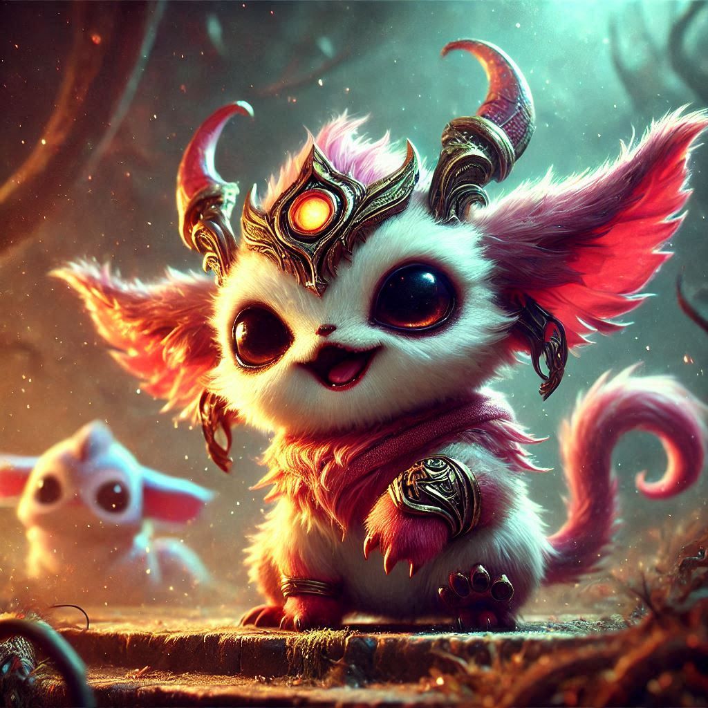 adorable fairy-tale fantasy creature portrait..