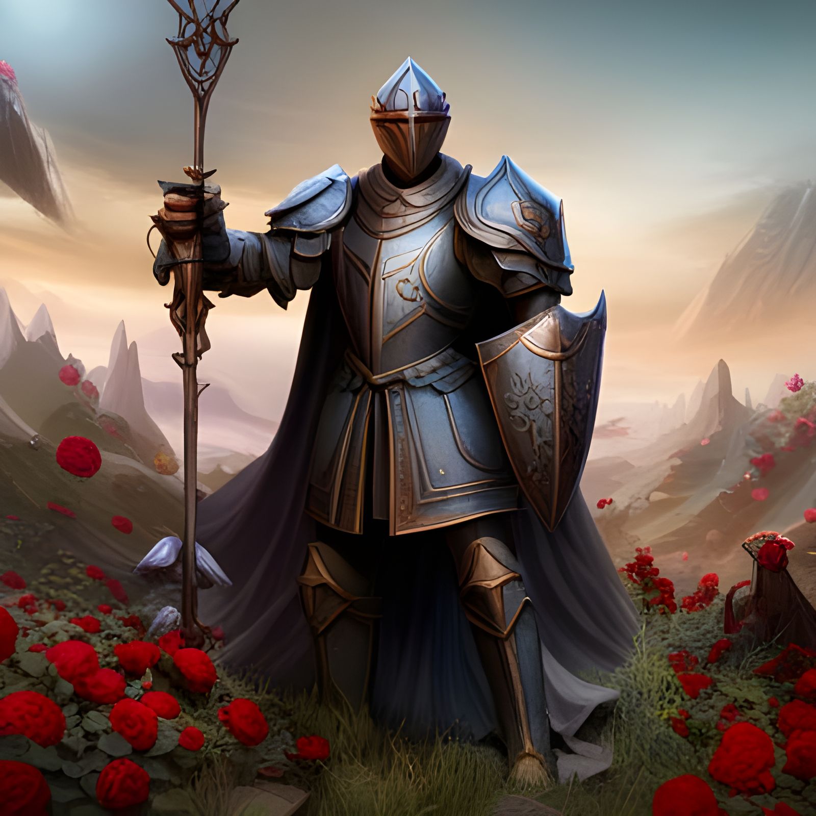 The Rose Knight  by @BYBY2023