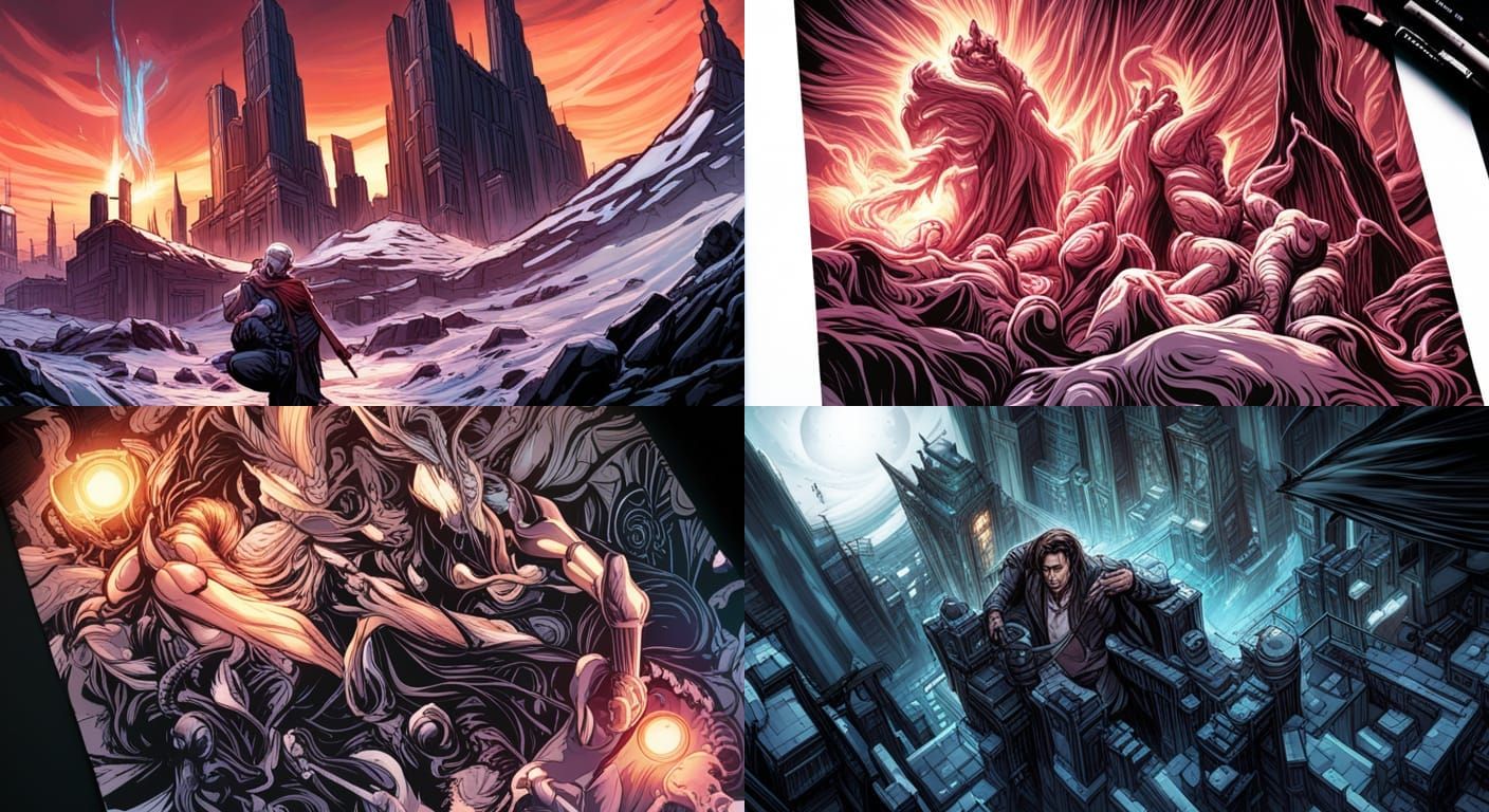 DARK PORTAL, Mark Brooks and Dan Mumford, comic book art, pe...