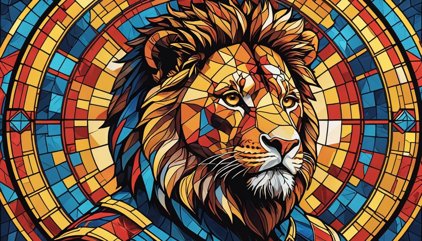 Stained glass Lionl Messi