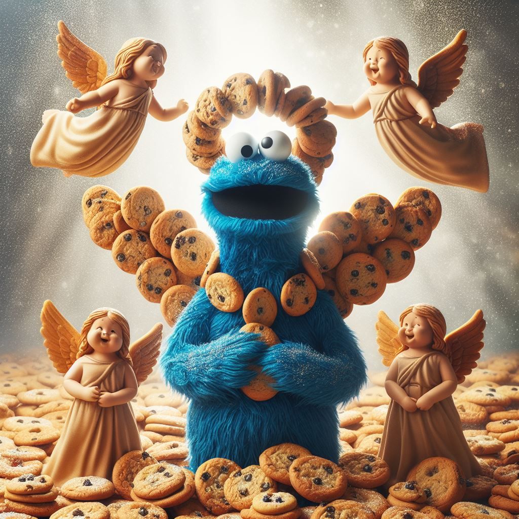 Cookie monster getting what he deserves