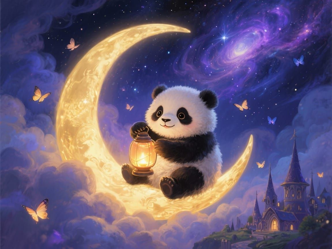 Panda's Moon Lantern