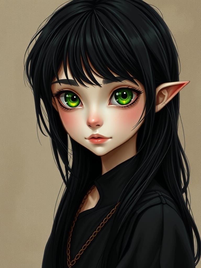 a girl of unknown race