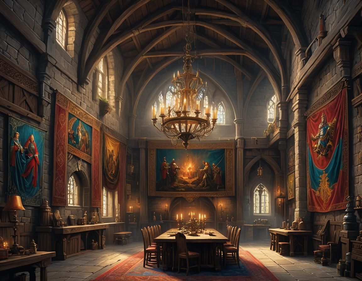 Medieval Meeting Room  by @Seivitae