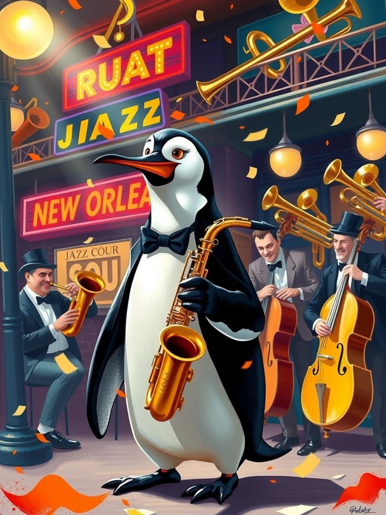 🎷🎸🎺🐧🎶🎵🎼