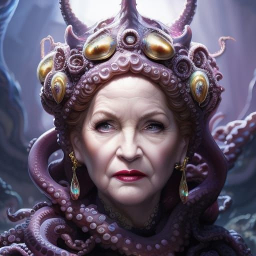 Lovecraftian eldritch priestess Betty White - AI Generated Artwork ...