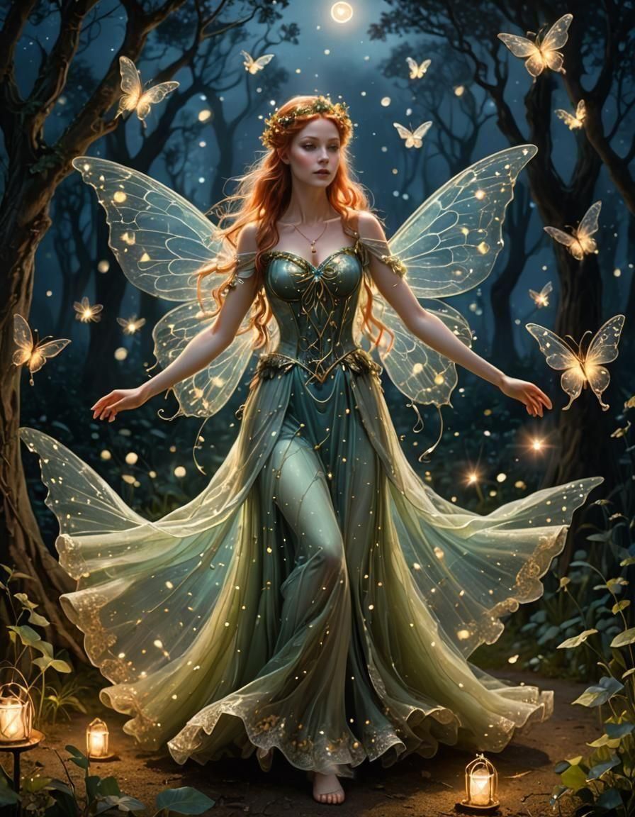 Fairy Queen Titania - AI Generated Artwork - NightCafe Creator