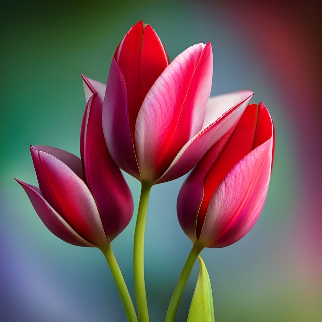 colorful tulips  by @3E