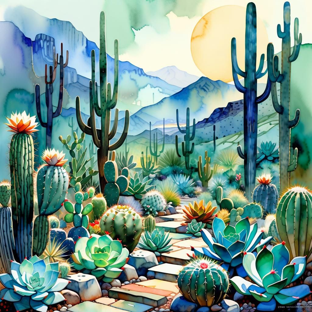 cactus garden  by @Enya