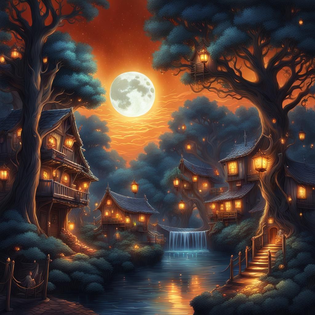 Our cups are glowing, so jump to us, O moon
  This night is ...