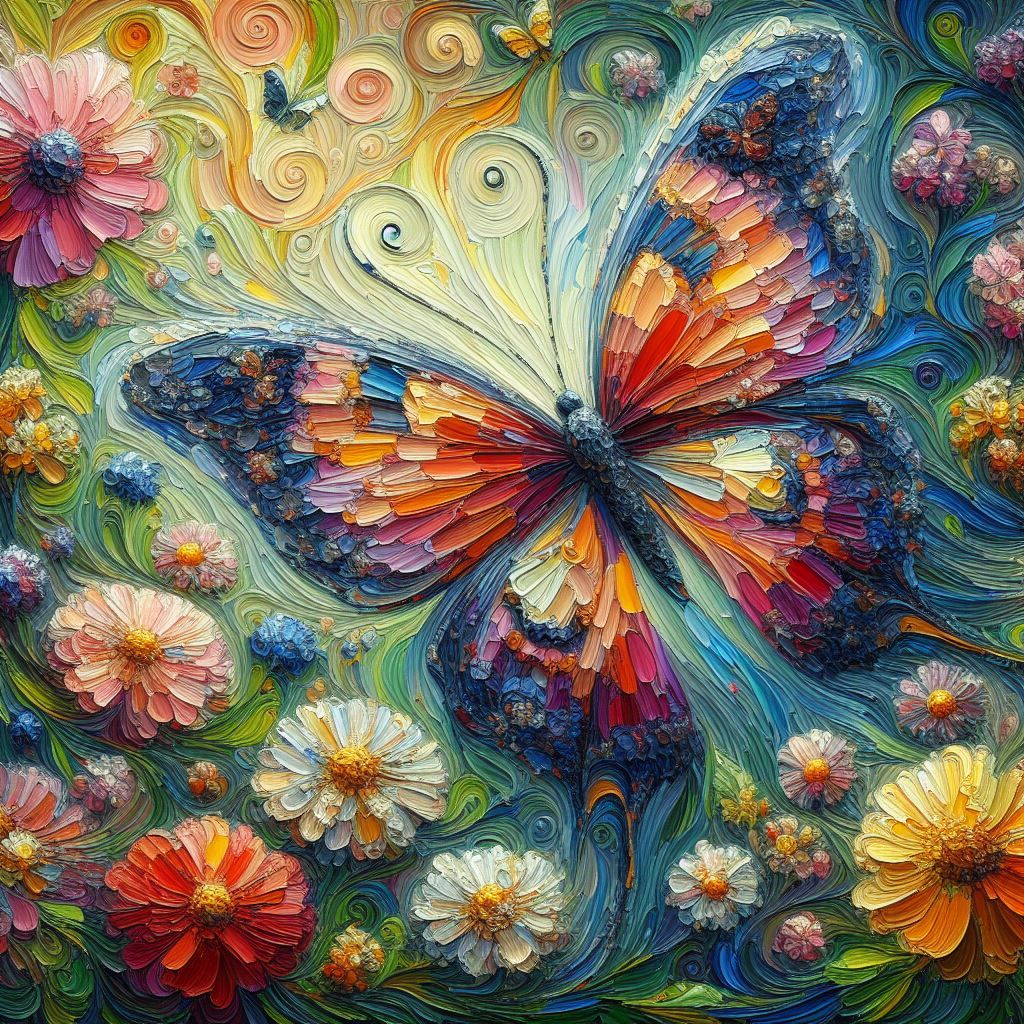 Impasto Butterfly