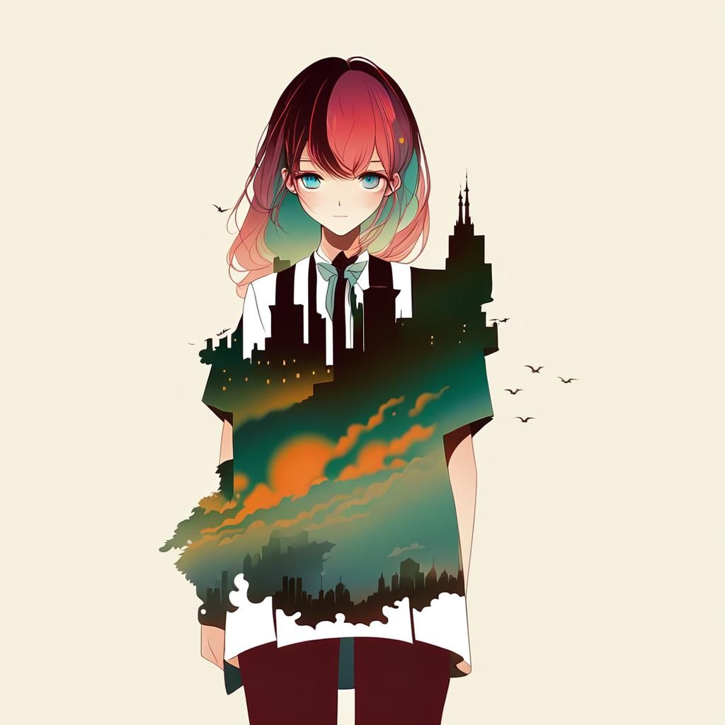 Light hot girl style Miku character