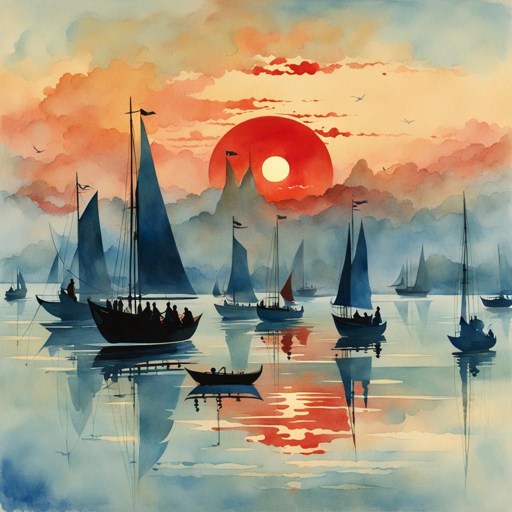 Reinvention of “Impression, Sunrise” by Claude Monet