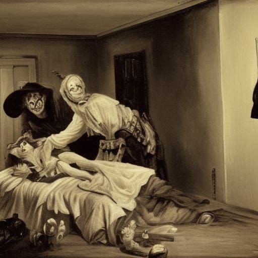 scary murder scene