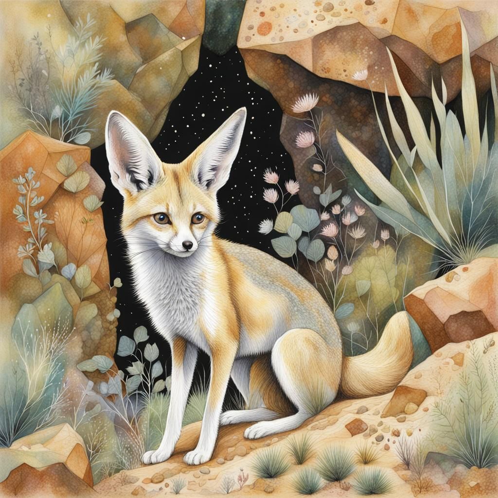 pretty fennec   by @Mapont