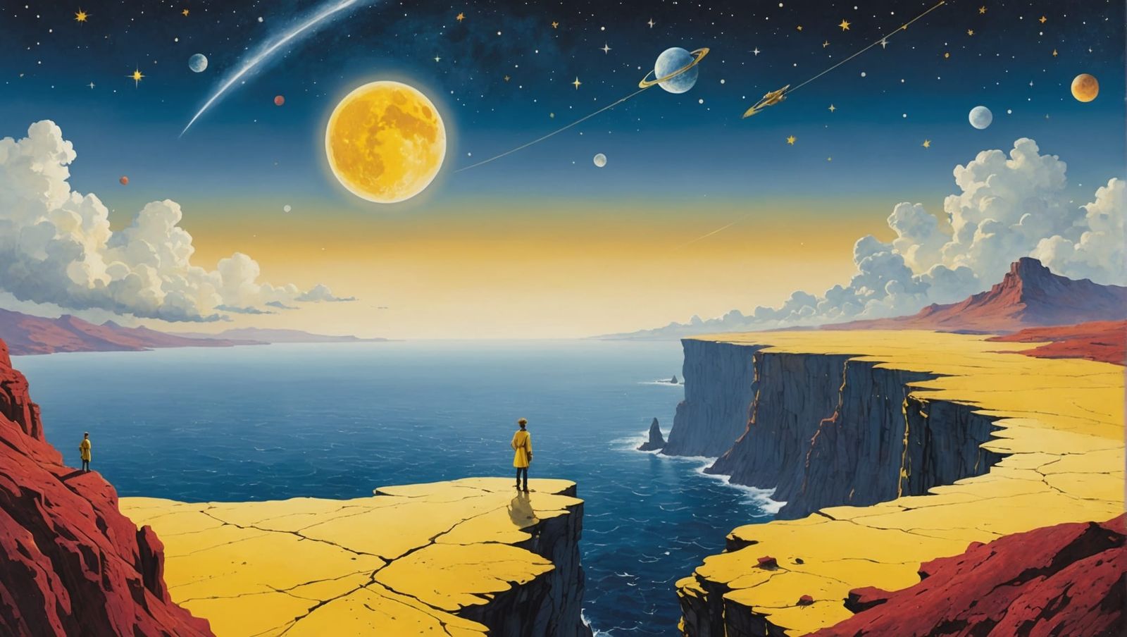 “The Little Prince in Yellow” a novel collaboration between Robert W Chambers and Antoine de Saint-Exupéry ...  by @Mister Nooooo