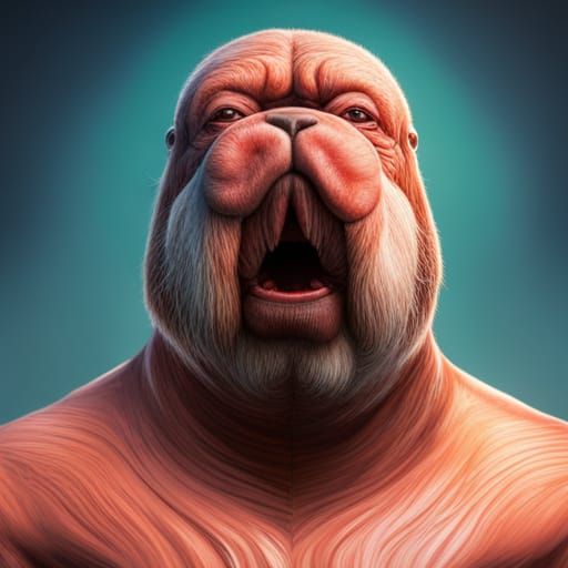 ugly walrus human mix