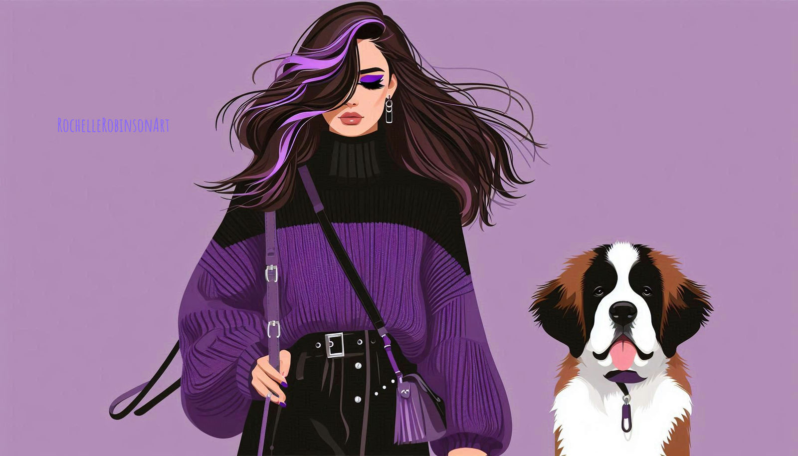 A Woman And Her Dog Lord Byron