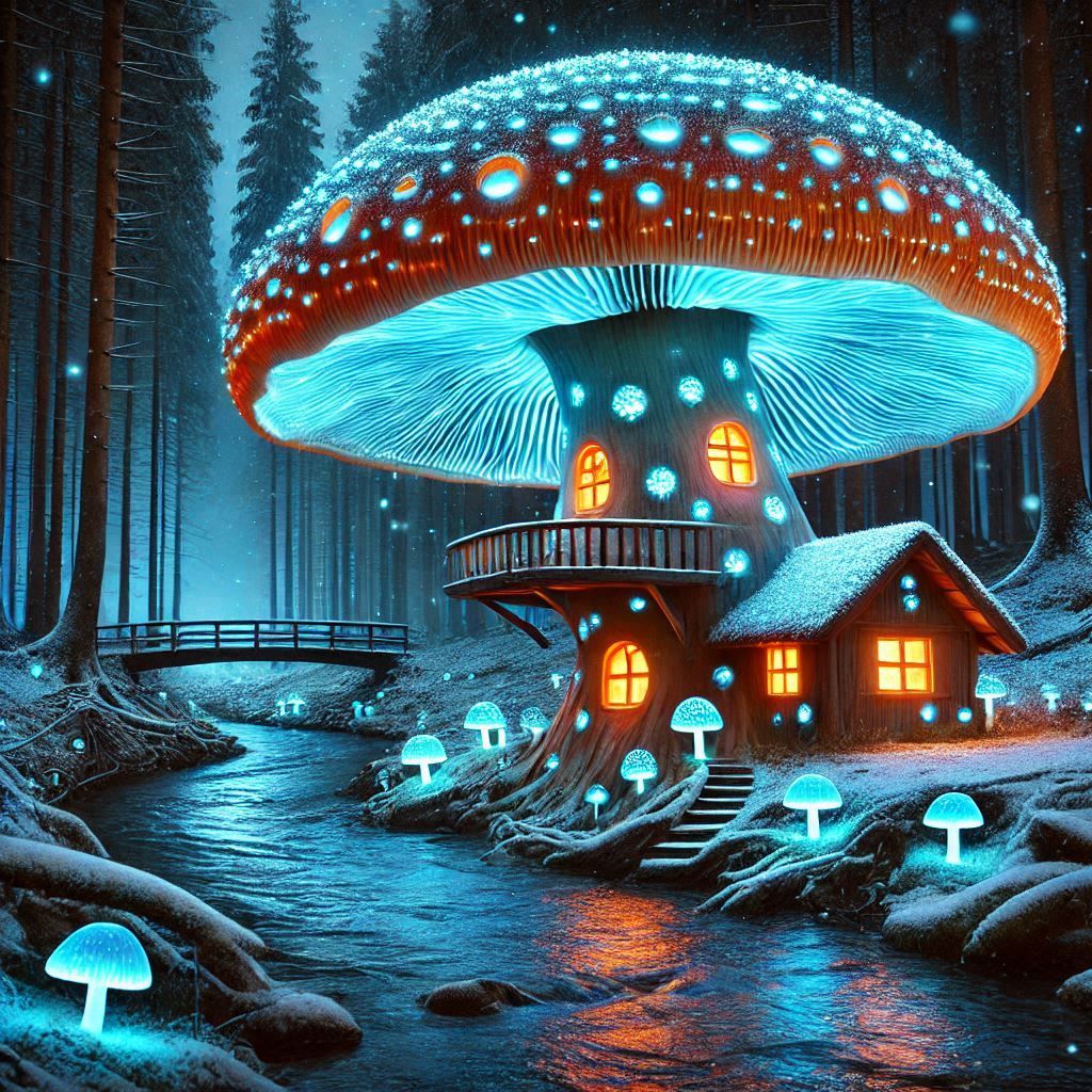 Winter Mushroom house